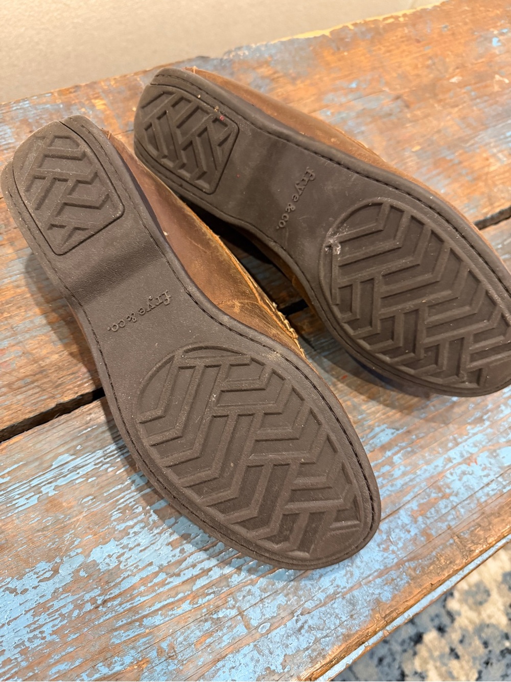 Frye Brown Leather Slip-On Loafers - Picture 8 of 8